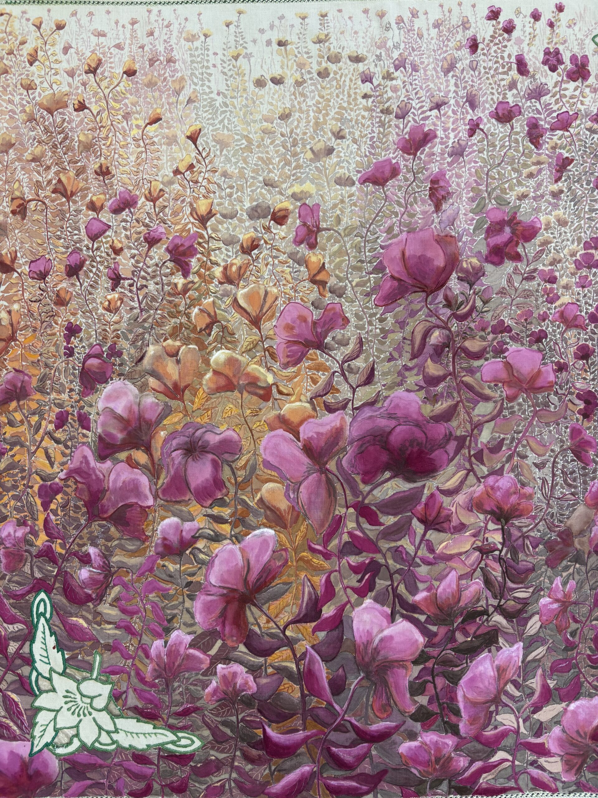 Watercolour on Linen workshop artwork