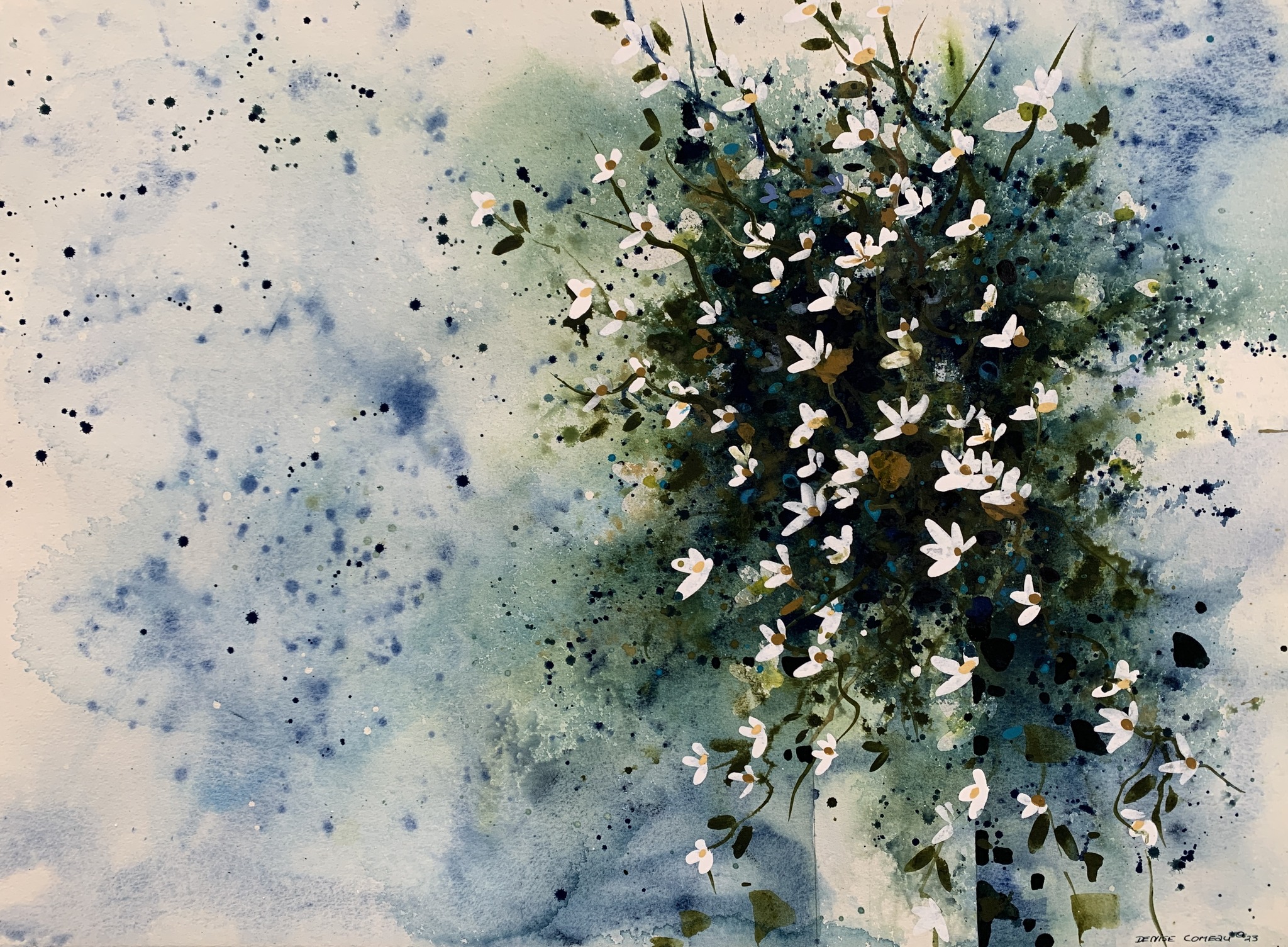 Watercolour artwork for Denise Comeau workshop